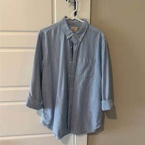 Old Navy Blue Casual Button Down Shirt